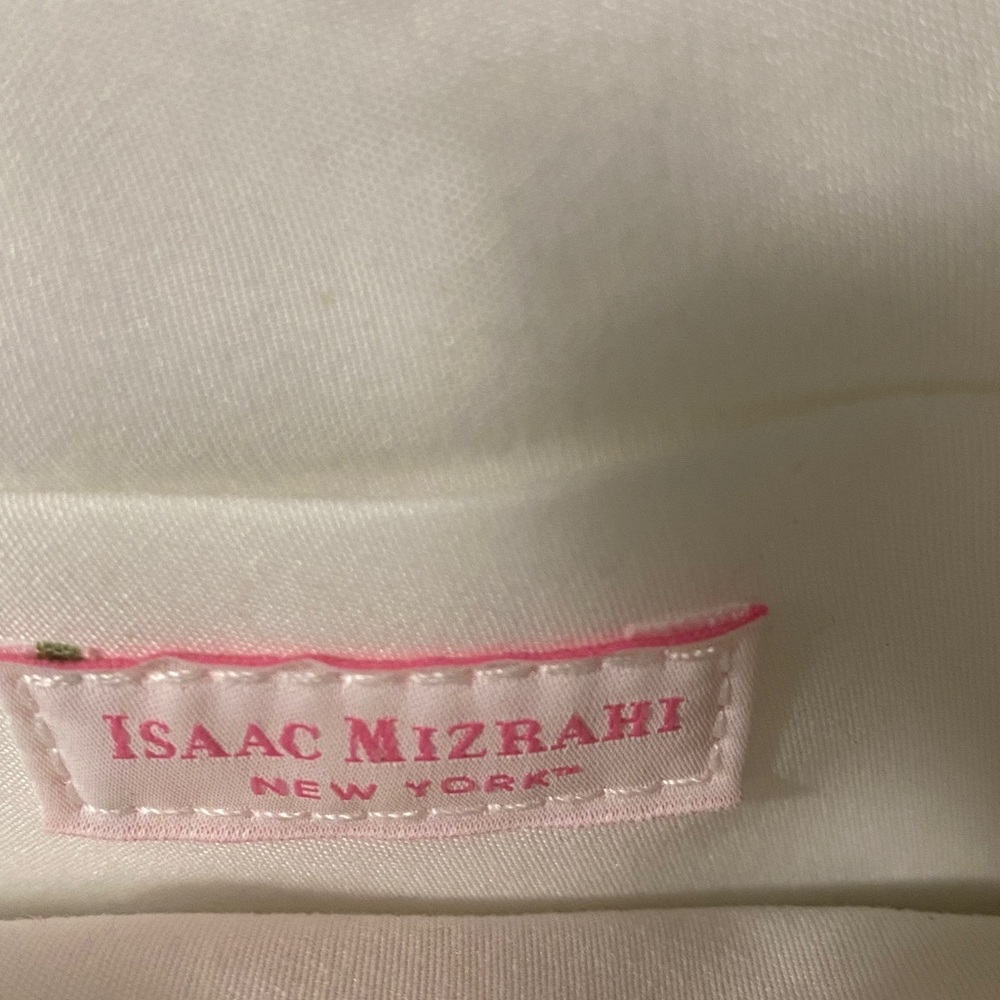 Isaac Mizrahi White and Gold Shell Clutch - Picture 3 of 4